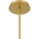 Pod LED 8.25 inch Legacy Brass Pendant Ceiling Light