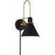 Medford 10 inch 60.00 watt Matte Black Task Sconce Wall Light