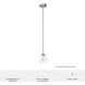 Xidane 1 Light 6 inch Brushed Nickel Mini Pendant Ceiling Light