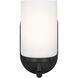 Oslo 1 Light 5.5 inch Midnight Black Wall Bath Fixture Wall Light
