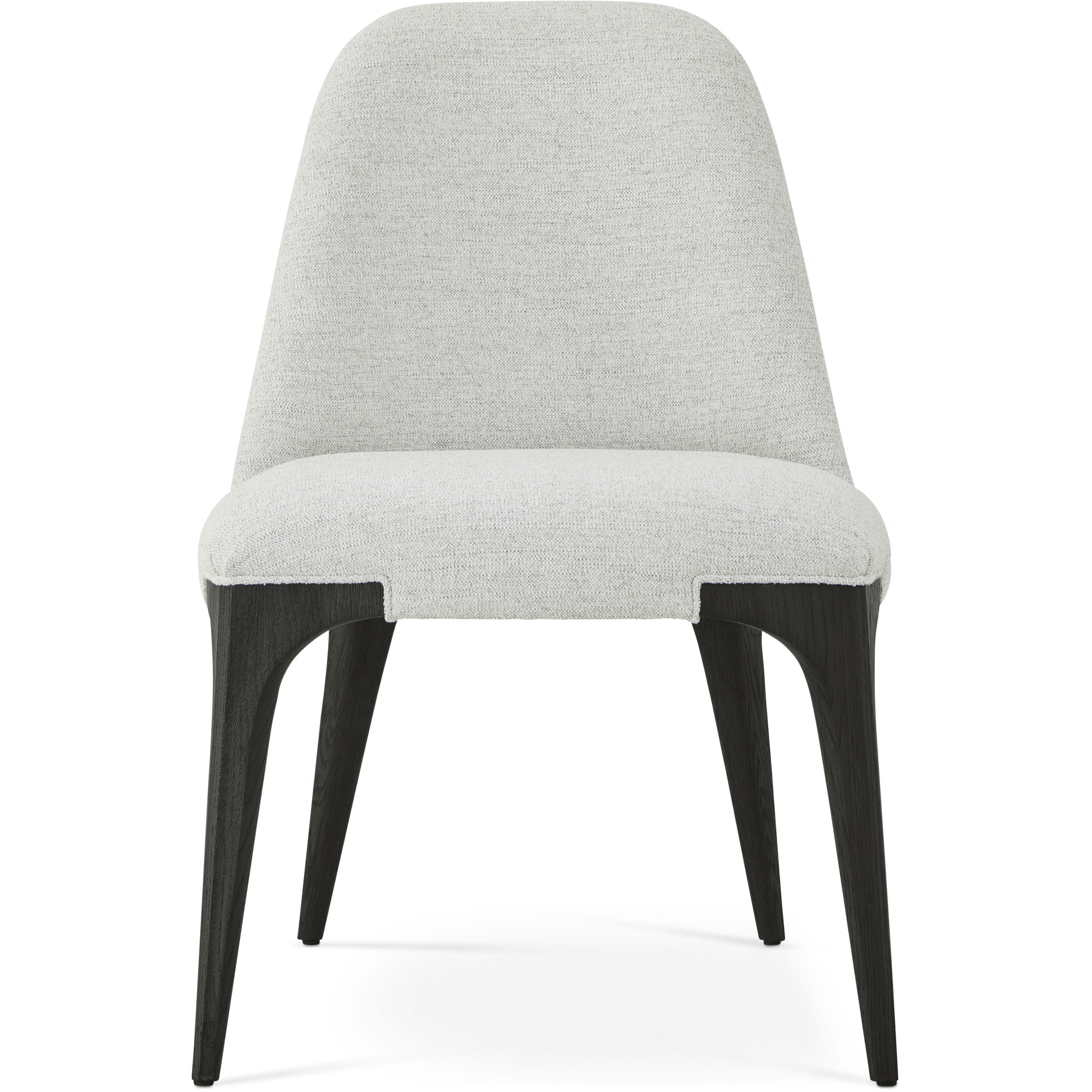 Rome Nera Dining Side Chair, Wooden, Upholstered