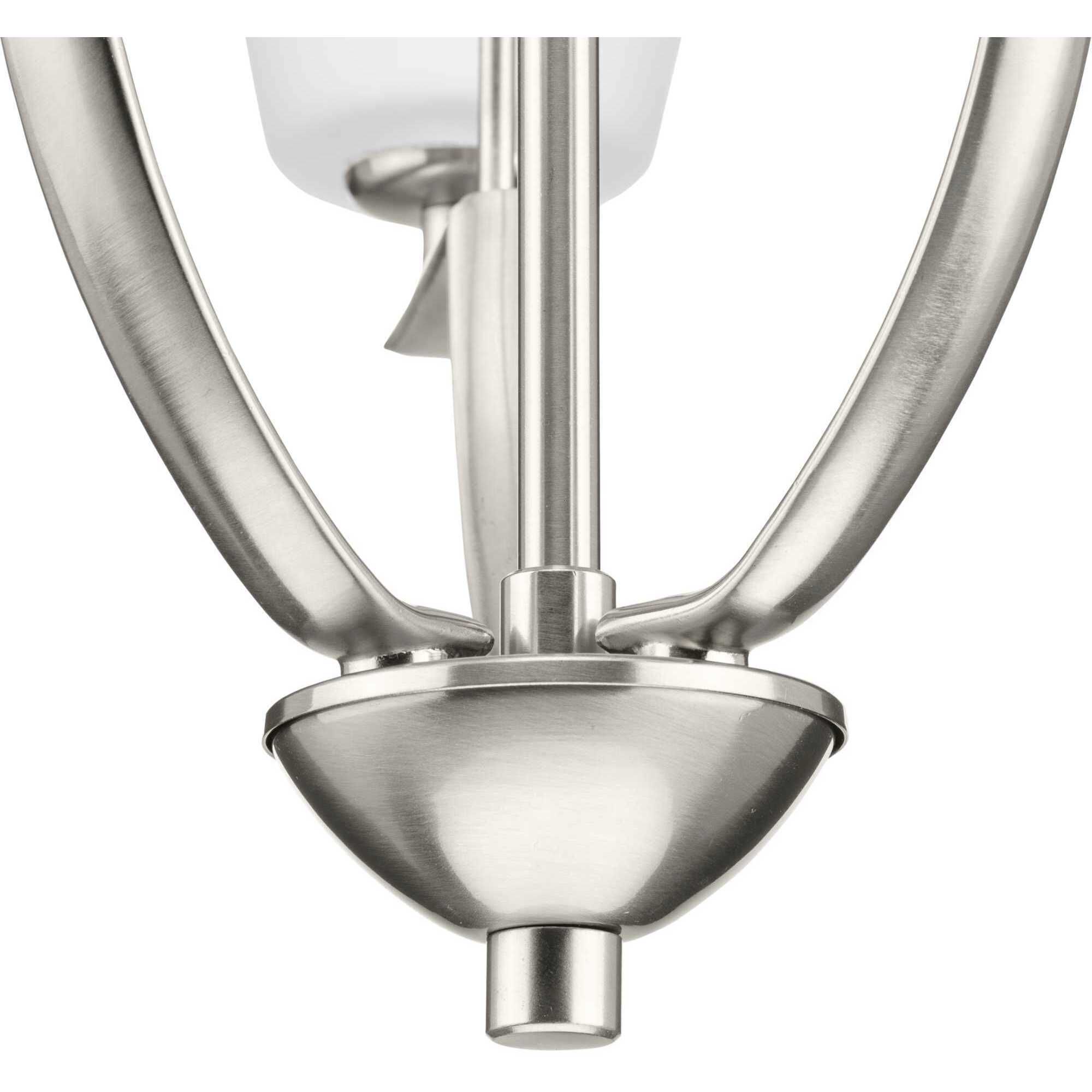 Annette St 3 Light 18 inch Brushed Nickel Foyer Chandelier Ceiling Light