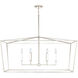 Thea 6 Light 42 inch Polished Nickel Island Ceiling Light