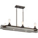 Melville 8 Light 42 inch Iron Gate Island Light Ceiling Light