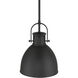 London 1 Light 9 inch Matte Black Pendant Ceiling Light