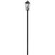 Gannon 3 Light 120.75 inch Black Outdoor Post Mounted Fixture