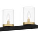 Greeley 5 Light 39 inch Matte Black Island Light Ceiling Light