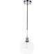Emett 1 Light 8 inch Chrome Pendant Ceiling Light