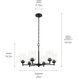 Winslow 6 Light Black Chandelier Ceiling Light, Large