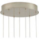 Daze 7 Light 16.5 inch Antique Brass Multi-Drop Pendant Ceiling Light