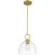 Velto 1 Light 10 inch Vintage Brass Pendant Ceiling Light