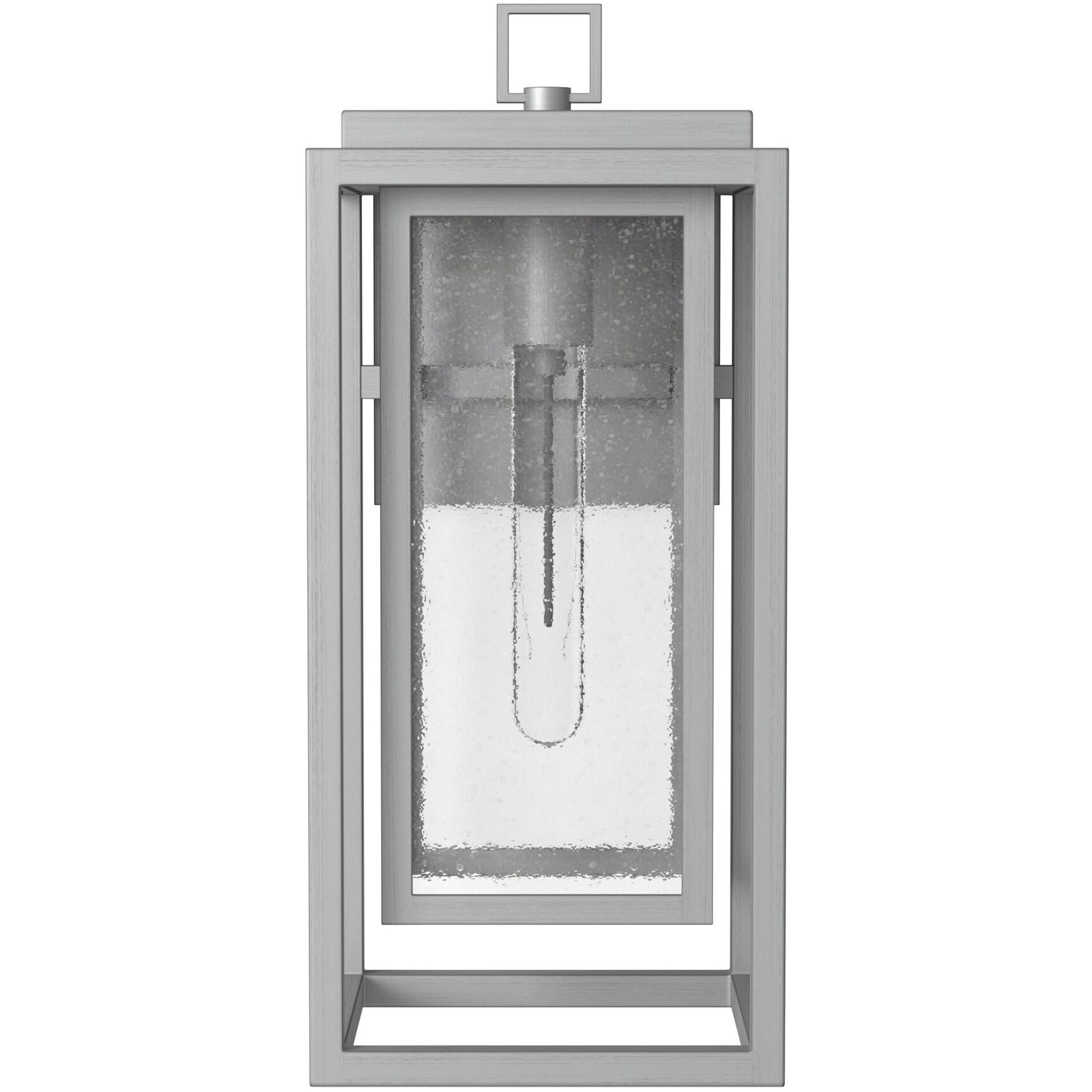 Coastal Elements Republic Outdoor Wall Mount Lantern in Satin Nickel, Non-LED, Estate Series