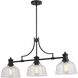 Beloit LED 36.5 inch Matte Black Linear Chandelier Ceiling Light