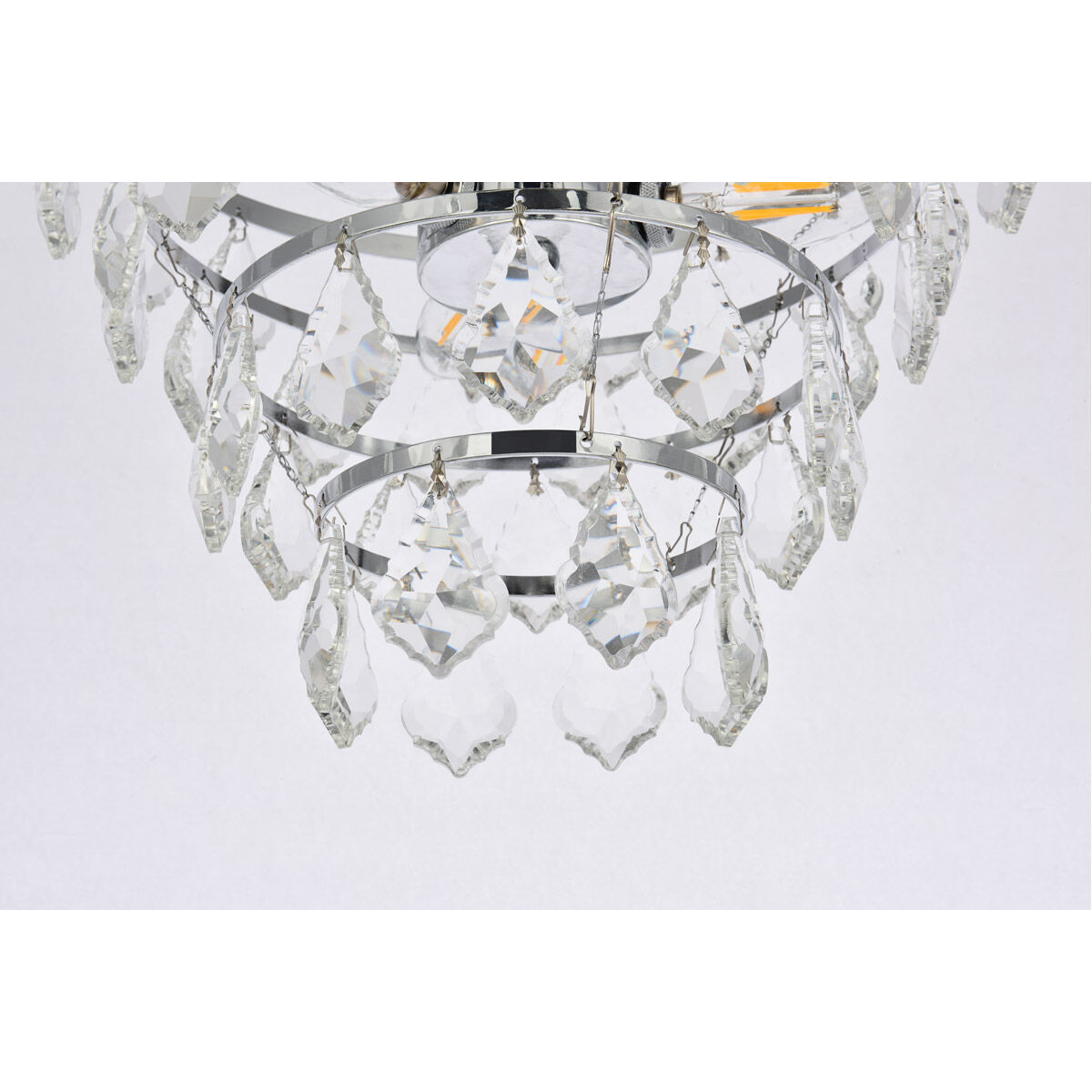 Ella 3 Light 16 inch Chrome Flush Mount Ceiling Light