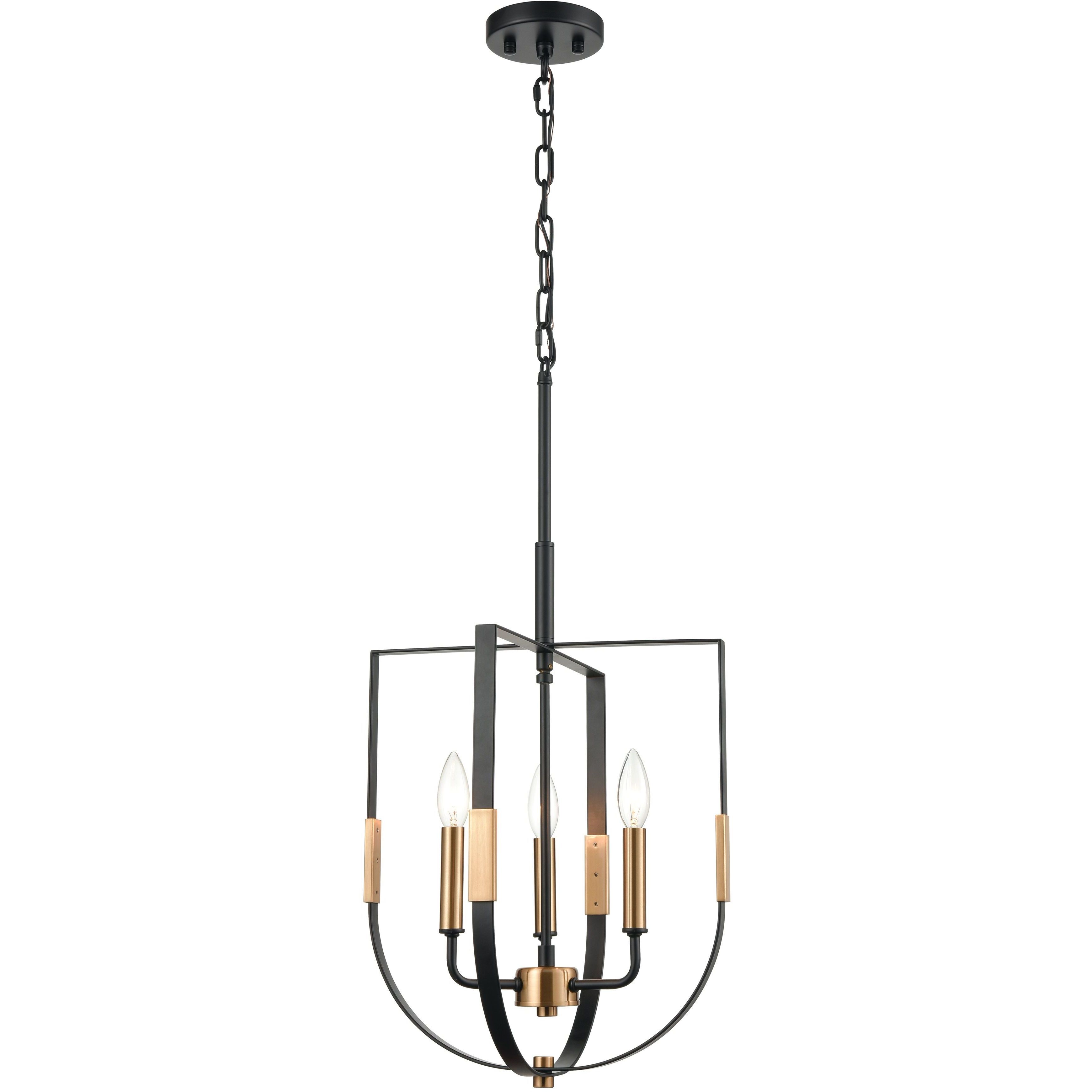 Heathrow 3 Light 14 inch Matte Black Pendant Ceiling Light