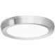 Argo 1 Light 7 inch Brushed Nickel Flush Mount Ceiling Light