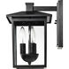 Jamesport 11 inch Matte Black Outdoor Wall Lantern, Small