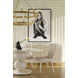 Simon 36 inch Polished Brass Chandelier Ceiling Light, Stack, TA Illuminations