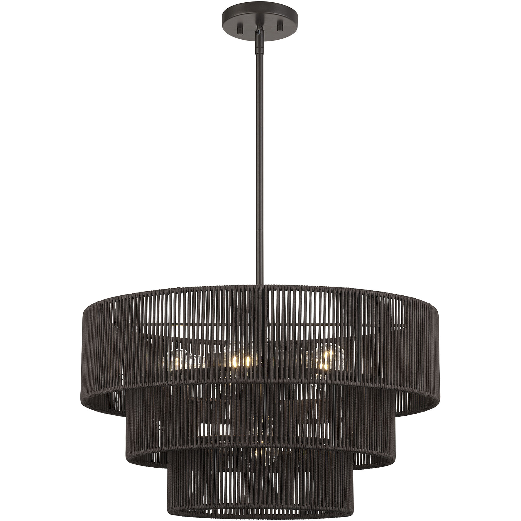 Acordia 6 Light 23 inch English Bronze Pendant Chandelier Ceiling Light