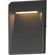 Steppes LED 6.75 inch Black Outdoor Wall Mount