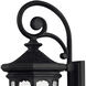 Estate Series Raley Outdoor Wall Mount Lantern in Museum Black, Non-LED, Medium
