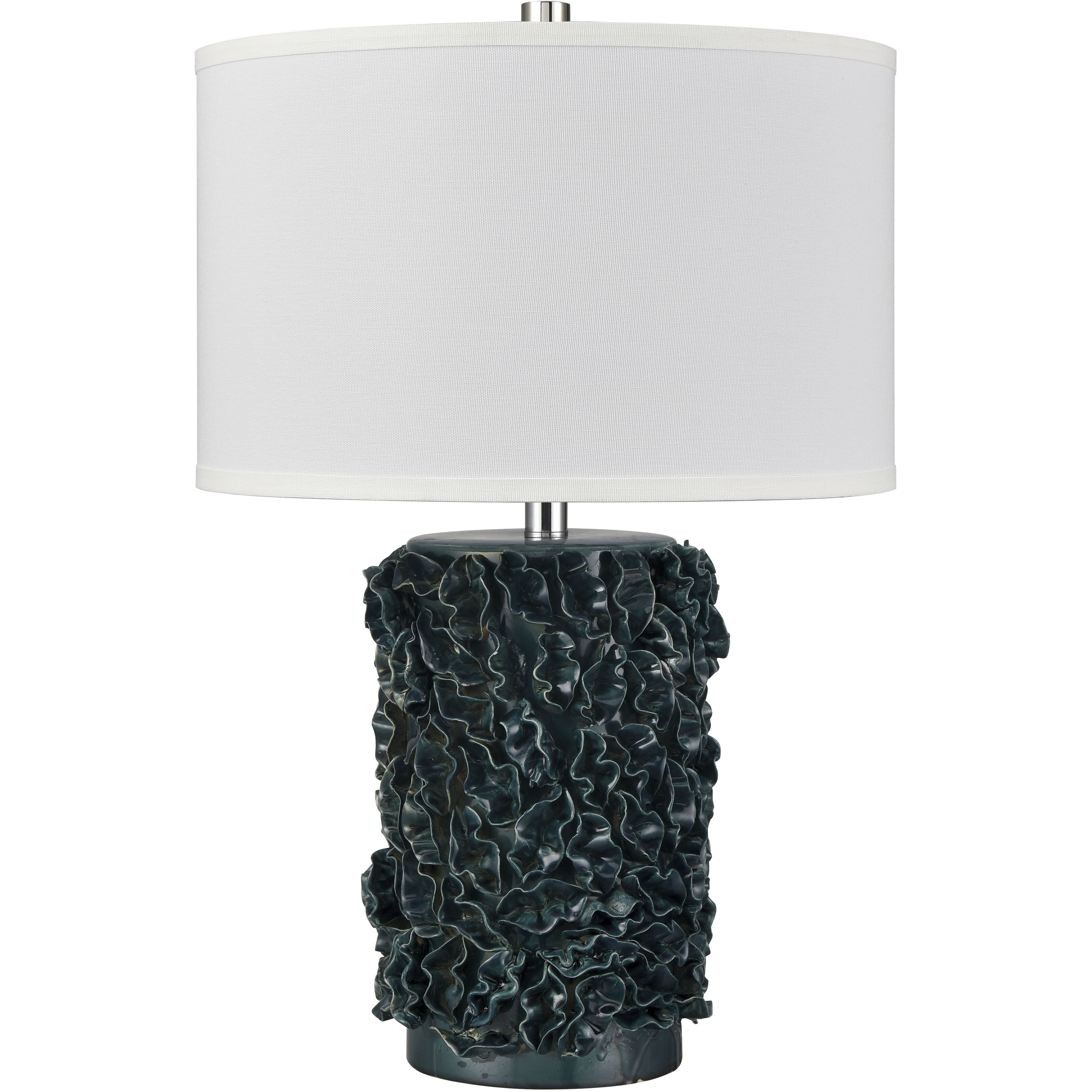 Larkin 25 inch 150 watt Dark Green Table Lamp Portable Light