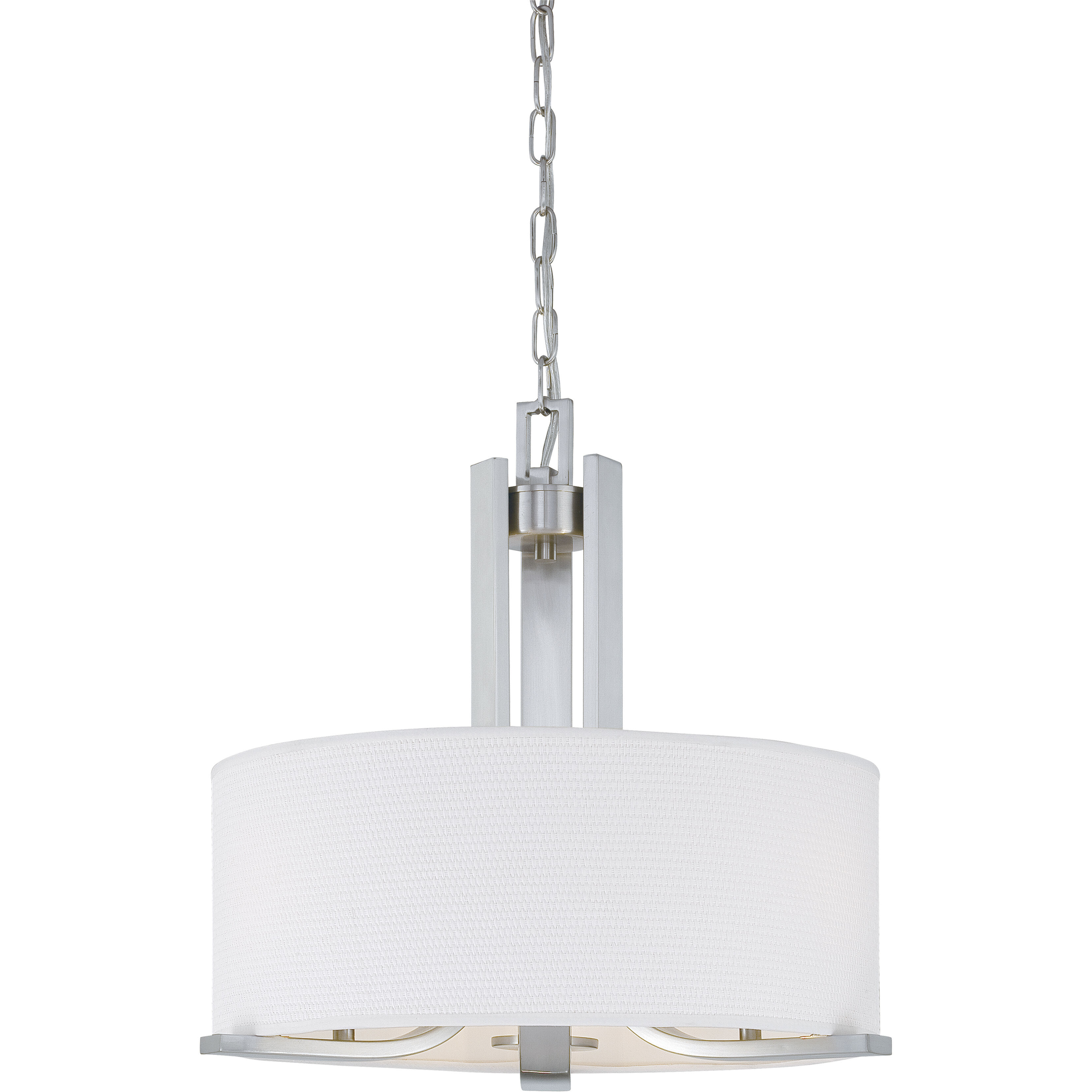 Pendenza 3 Light 20 inch Brushed Nickel Chandelier Ceiling Light