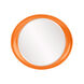 Ellipse 39 X 35 inch Glossy Orange Wall Mirror
