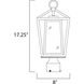 Artisan 1 Light 17.25 inch Black Outdoor Pole/Post Mount