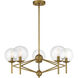 Auresa 5 Light 29 inch Soft Brass Pendant Ceiling Light