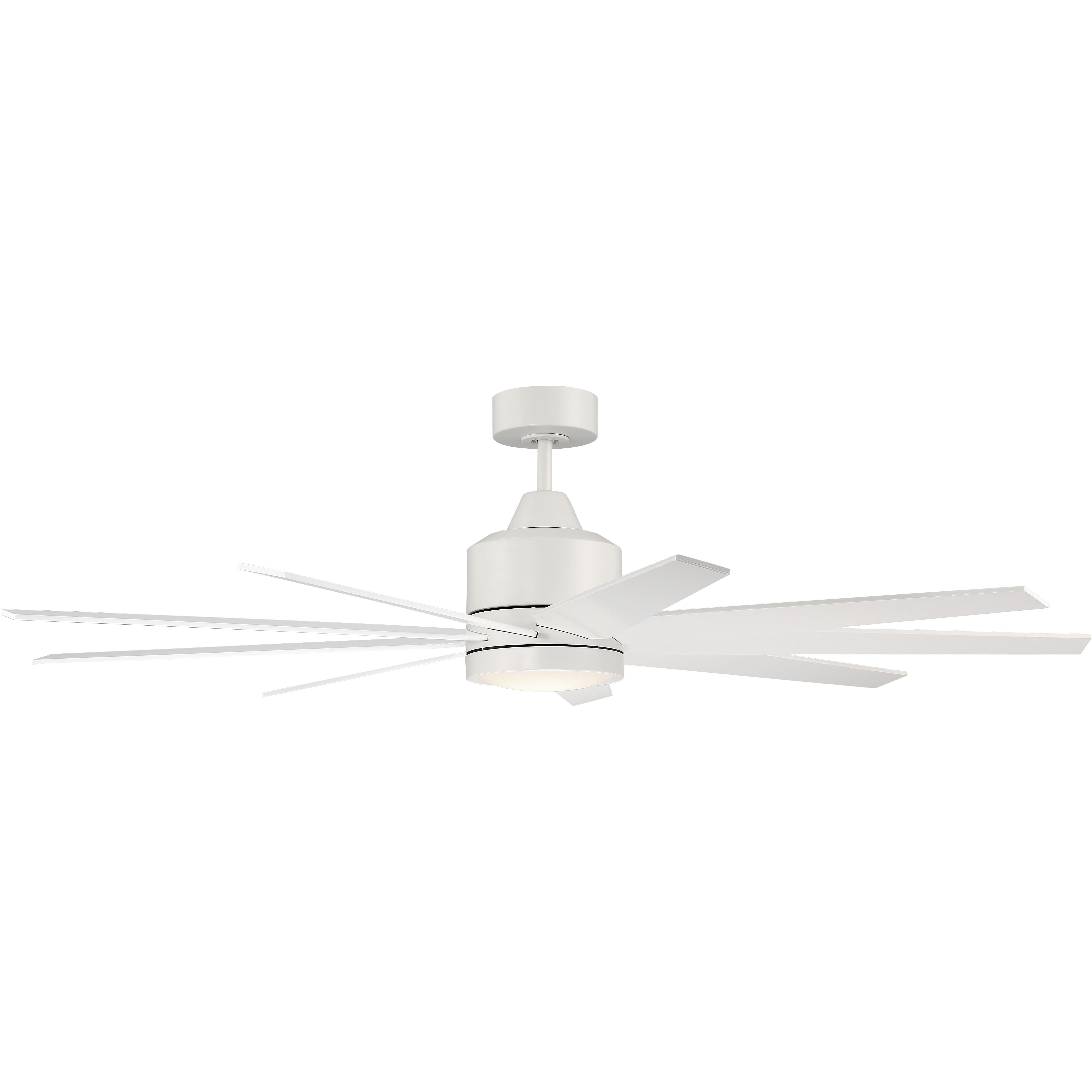 Champion 60 inch Matte White with Matte White/Matte White Blades Ceiling Fan