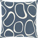 Lachen 22 inch Dark Blue Pillow Kit in 22 x 22, Square