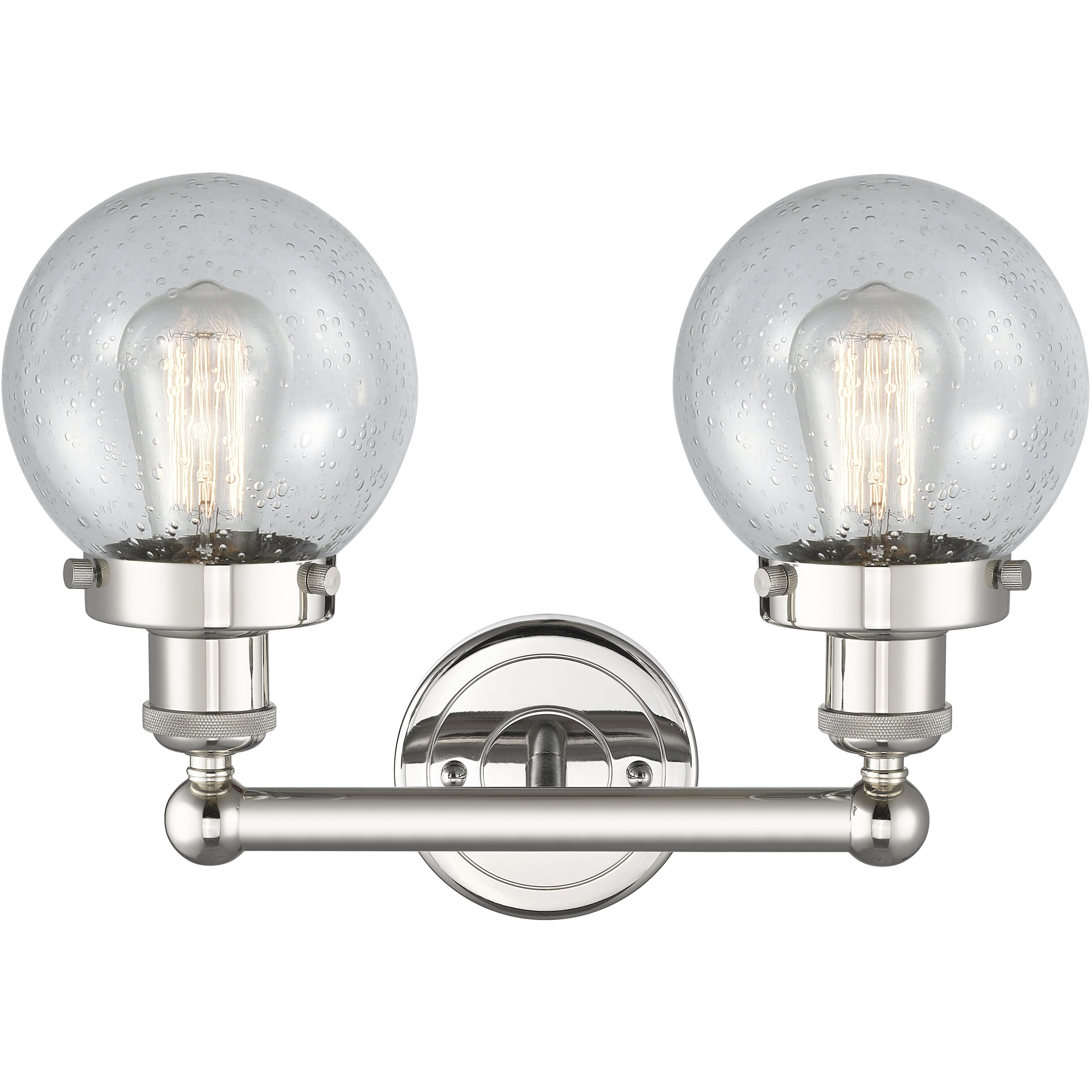 Beacon 2 Light 15.5 inch Polished Nickel Bath Vanity Light Wall Light in Seedy