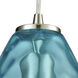 Lagoon 1 Light 6 inch Satin Nickel Pendant Ceiling Light