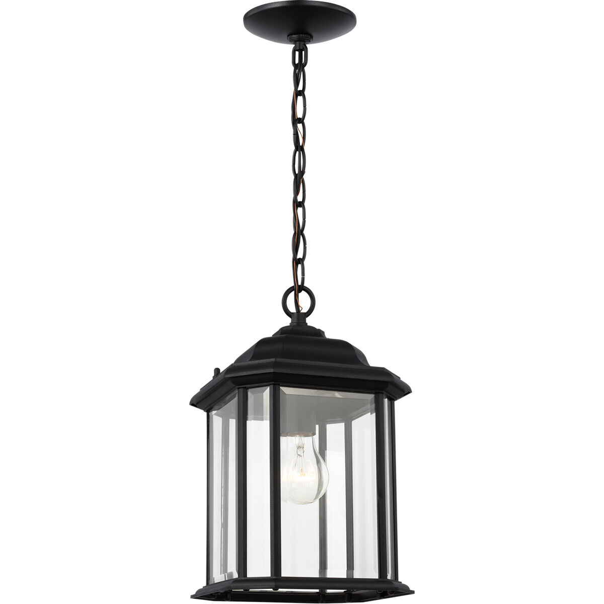 Kent 1 Light 8.38 inch Black Outdoor Pendant