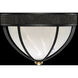 Mirage 3 Light 18.75 inch Black Flush Mount Ceiling Light