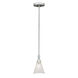 Signature 1 Light 5 inch Brushed Nickel Mini Pendant Ceiling Light