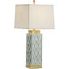 Biltmore 32 inch 100 watt Mint Glaze Table Lamp Portable Light