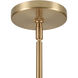 Caroline 9 Light 43.5 inch Brushed Gold Chandelier Ceiling Light