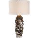 Cuoco 31.75 inch 150 watt Chocolate Brown and Off White with Crystal Table Lamp Portable Light