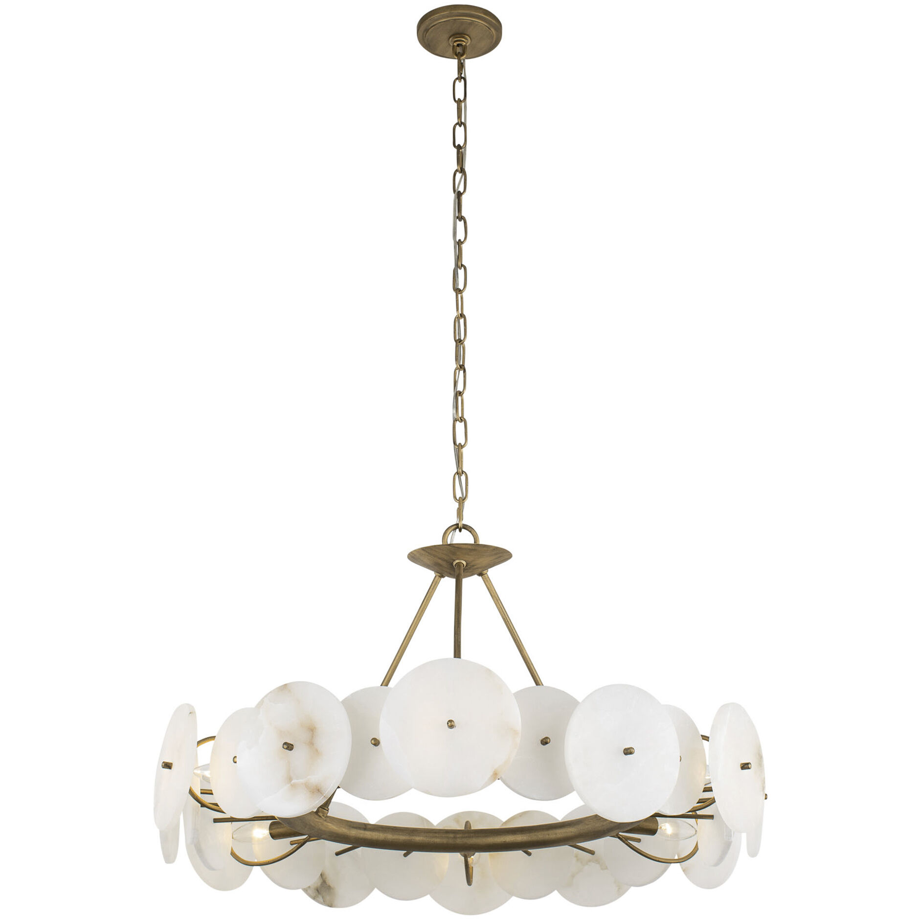 Cosmos 6 Light 30 inch Havana Gold Chandelier Ceiling Light, Smithsonian Collaboration