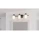 Kolt 3 Light 26 inch Matte Black Bath Light Wall Light