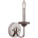 Ashwood 1 Light 5.5 inch Polished Nickel/Greywood Wall Sconce Wall Light in Polished Nickel and Greywood