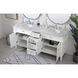 Park Avenue 72 X 22 X 35 inch White Vanity Sink Set