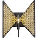 Machina 1 Light 10.75 inch Matte Black with Sulihiya Wall Sconce Wall Light, Smithsonian Collaboration