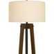 Bilzen 65 inch 150 watt Walnut Floor Lamp Portable Light, Tripod