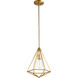 Bennett 1 Light 11 inch Aged Brass Mini Pendant Ceiling Light