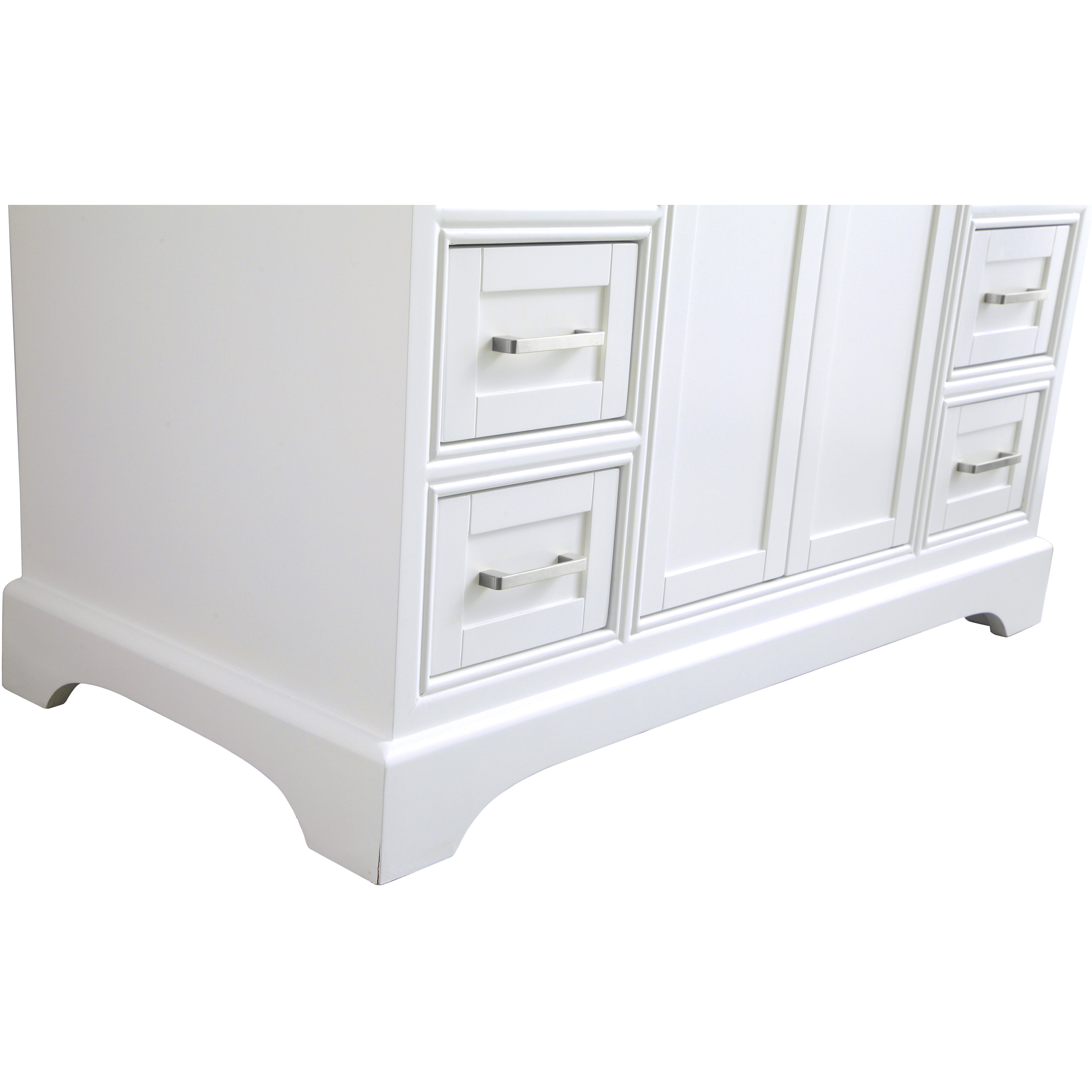 Americana 84 X 22 X 70 inch White Vanity Sink Set