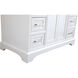 Americana 84 X 22 X 70 inch White Vanity Sink Set