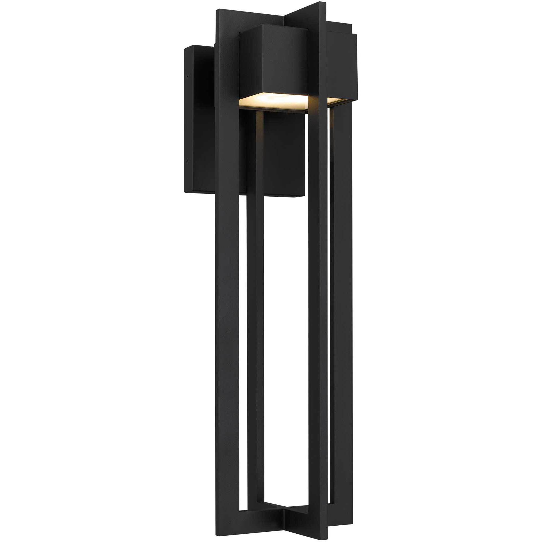 4 Bar LED 23 inch Sand Black Outdoor Wall Sconce